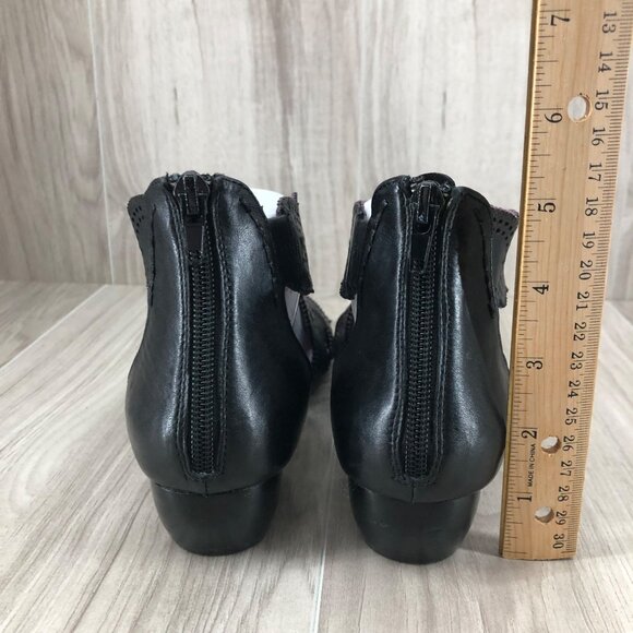 Everybody by BZ Moda Sandals Womens EU 37 Black Leather Back Zip Shoes - Picture 8 of 12